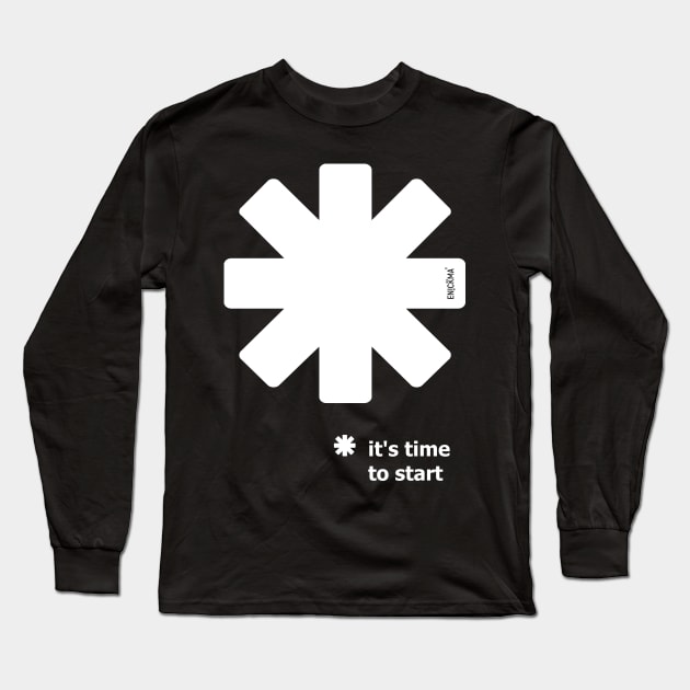 white star 3 start Long Sleeve T-Shirt by Enickma